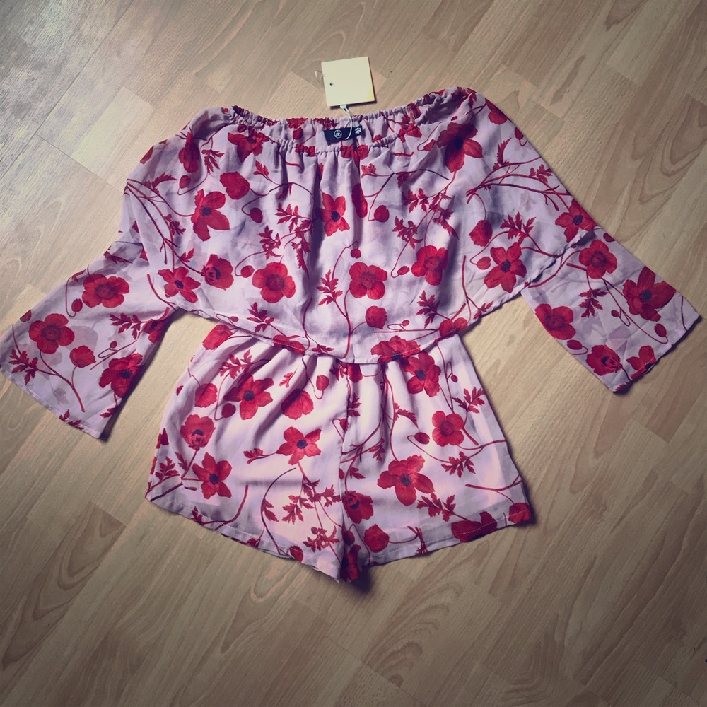 Missguided floral romper
